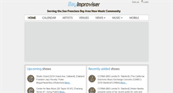 Desktop Screenshot of bayimproviser.com