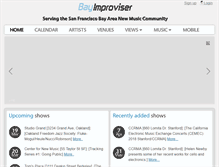 Tablet Screenshot of bayimproviser.com